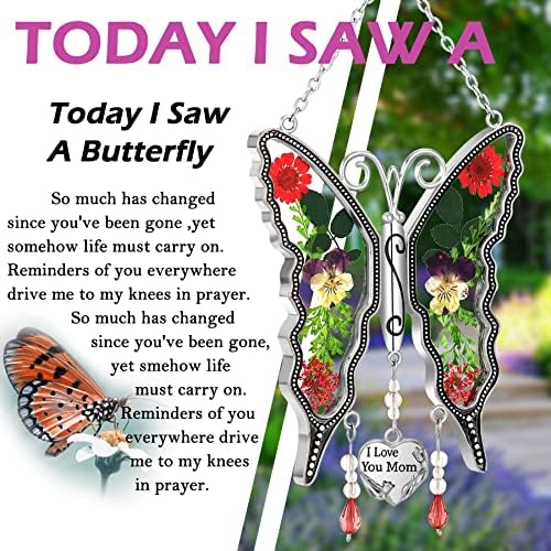 Пеперуда-Ловец на слънцето KY & BOSAM, Подаръци майка си за Деня на Майката, Аз Те обичам, Мамо-Витражный Стъклен
