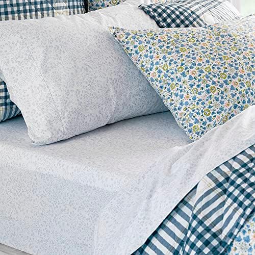 Комплект спално бельо от MARTHA STEWART Orly Twin XL размер Апартамент от 3 теми | Органичен памук, без ГМО | Брой нишки