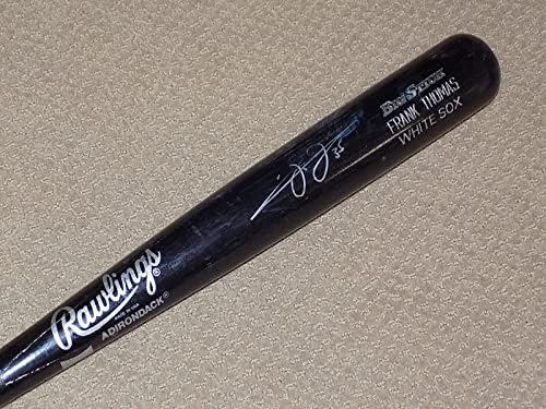 Франк Томас е Използвал В играта, Подписано от Прилеп Chicago White Sox HOF PSA GU 8.5 - Използвал В играта MLB Bats