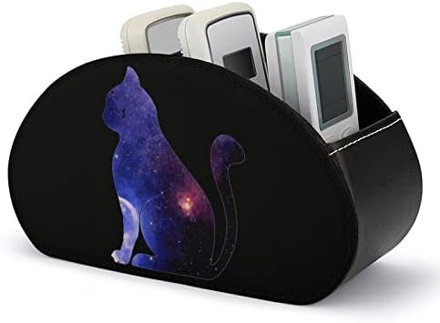 Кутия за Съхранение на Дистанционното управление Space Galaxy Котка От изкуствена кожа, Богат на функции Притежателите на Дистанционно