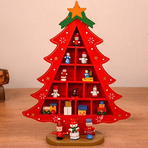 Украса за работния плот е под формата на дървена Коледно Quenny, Коледни подаръци за децата, Украса за коледната елха на витрините