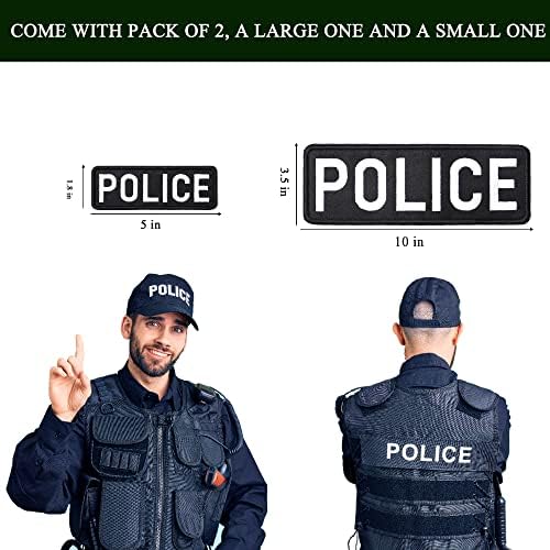Ленти полицията Harsgs, Бродирани Ленти на Големия Размер, с плетене на една Кука и Линия за Тактическа Жилетка, Униформи