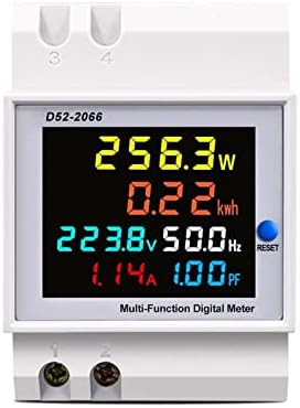 Junniu Din рейк AC Монитор 6В1 110 В на 220 И 380 В 100А Напрежение Ток фактор на мощността Активен кВтч М честота