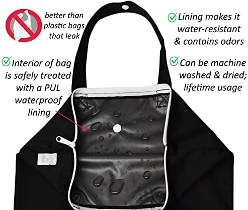 Влажна чанта за мама и бебе за бебе и трико, Устойчив на вода и Миризмата на Мокри и Сухи Чанти за Памперси, Мокри чанта за
