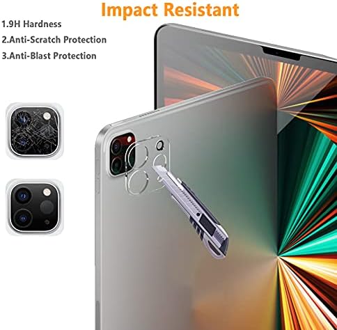 Hianjoo [6 Опаковки със защитно фолио за обектива на камерата съвместим с iPad Pro 11 инча / 12,9 см (2021