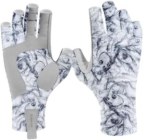Ръкавици за риболов Riverruns UPF 50+ без пръсти - Слънчеви ръкавици за риболов - Ръкавици със защита от ултравиолетови