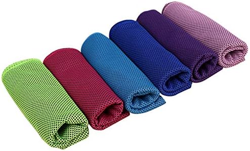 Ranvi Ice Cooling Towel - Компактен Охлаждащ Маточната кърпичка за Йога, голф, Къмпинг, плаж, Фитнес, тренировки,