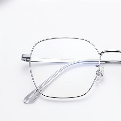 Очила за четене в стил ретро Рамки за очила сребрист цвят, Модни Очила за голям лице, Рамки за жени и мъже,