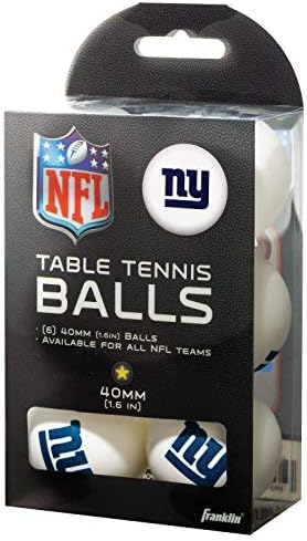 Топки за тенис с лиценз Franklin Sports Team - Топки за тенис на маса отбор NFL - Официални лога и цветовете на отбора