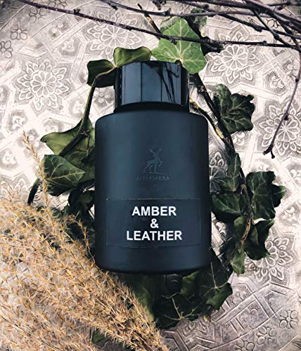 Ámbar y Cuero 100ml | Eau de Arabian Parfum | Picante y Floral Fragante | para Hombres