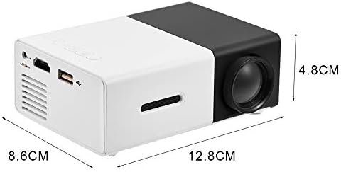 Мини проектор с Вграден стереодинамиком Преносим Мултимедиен проектор за домашно кино с интерфейс HDMI/AV/USB Резолюция 320x240