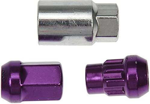 Набор от фиксаторов джанти гайки Dorman 713-675J Purple Acorn, съвместими с някои модели, 20 бр.