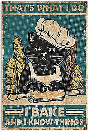 Забавен Черна Котка, Кухненски Интериор, Това е нещо, което аз правя, Аз аз ще готвя, И аз Знам Неща, Плакат оборудвани