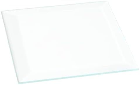 Прозрачно скошенное стъкло Plymor Square 3 мм, 2.5 инча x 2.5 инча (опаковка от 24 броя)
