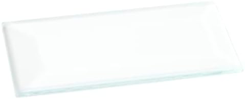 Правоъгълник Plymor от прозрачен скошенного стъкло с дебелина 3 мм, 1 инч x 2 инча (опаковка от 24 броя)