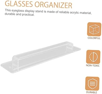 Zerodeko 1 Комплект за Монтиране на Багажник За изложбата на Стоки Акрилни Органайзер за Бижута Прозрачни Очила Акрилни