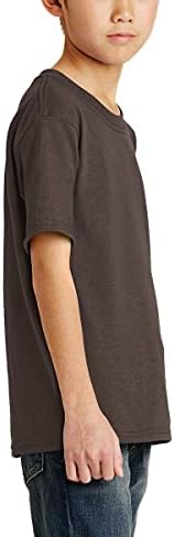 JustBlanks Младежка Ежедневна Тениска с кръгло деколте и къси ръкави от смес от памук и полиестер 50/50