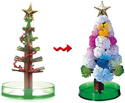 Amosfun Детски Образователни Играчки, Коледна Елха Десктоп Украса Хартиена Растящо Дърво Изкуствена Коледна Украса за