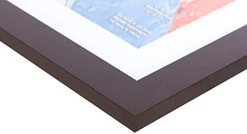Класическа Матирана рамка за снимки Kiera Грейс от Лэнгфорда, 8 x 10, Тъмно-кафяв