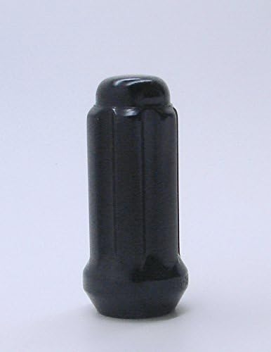 Гайки за шлицевого с AccuWheel LNS-14150B6 малък диаметър на Acorn Черен цвят с ключ (размер на конец 14 мм x 1,5) -
