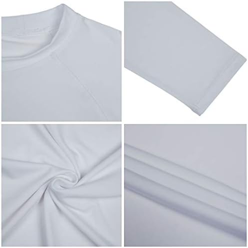 Мъжки Плувни Ризи с дълъг Ръкав Rashguard UPF 50 + UV Солнцезащитная Риза За Спортни Тренировки, Джогинг, Пешеходен Туризъм,