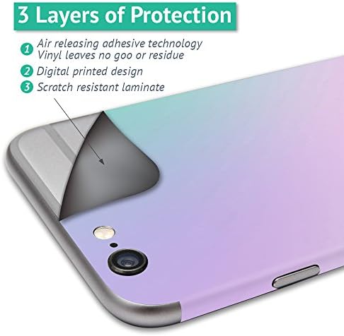 Кожата MightySkins е Съвместима с водоустойчив калъф за iPhone 6 / 6S fre Cover wrap Sticker Skins Bio Glow