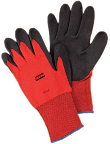 North Northflex-Червен NF11, Черен / Червен XL, найлон, работни ръкавици с общо предназначение с пълни пръсти, - Покритие