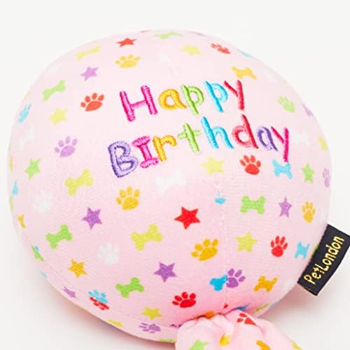 Играчка за куче с розов въздушно топка за рождения Ден на домашен любимец в Лондон - Празнувайте Честит Рожден