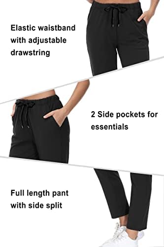 Дамски панталони до глезените COZZIPLUS Capri с джобове -Женски бързо съхнещи Спортни панталони За йога на съвсем