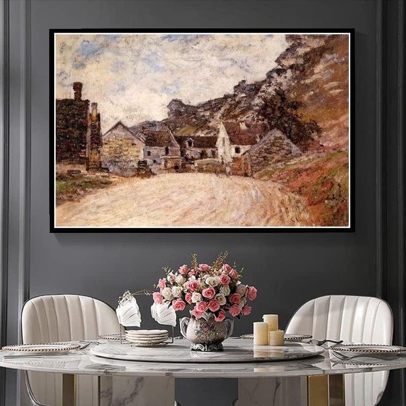 Хълмове Ветей Картина на Клод Моне 5D Диамантена Живопис, Определени за Възрастни, Деца, направи си сам, Художествен Занаят за Домашен интериор на Стените, Подаръци ?