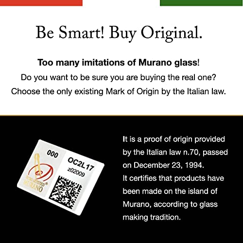 Муранское стъкло, Комплект от Шест Цветни Чаши Murrine Details, Изделия от Бластване Стъкло, Чаши, ръчно изработени,