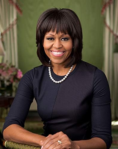 Снимка на официален портрет на Първата дама Мишел Обама - Историческо произведение на изкуството 2013 г. -
