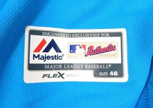 Маями Марлинз Мартинес 7 Използван в играта Синя риза 46 DP22238 - Използваните в играта тениски MLB