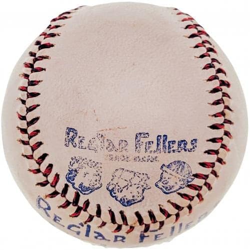 Тай Коб С Автограф на Официалния Регбиста бейзбол Десятката Феллерс Детройт Тайгърс 19.12/35 PSA/DNA AJ05873 - Бейзболни