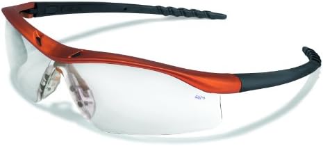 Защитни очила MCR Safety DL210AF Dallas с рамки Ядрени Оранжев цвят и прозрачни лещи, фарове за мъгла