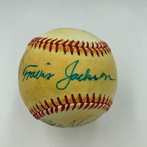 Травис Джаксън, Уили Мейс, Уили Маккови, Легенди Джайентс, Подписани JSA COA по Бейзбол - Бейзболни топки с автографи