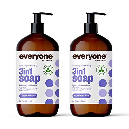 сапун everyone за всеки орган, 3 в 1, За измиване на тяло, Пяна за вана, Шампоан, 32 грама (опаковка от 2