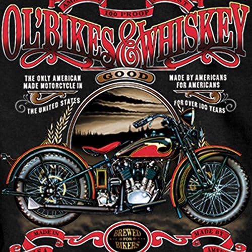 Тениска Hot Leathers Black Ol' Bikes & Whiskey