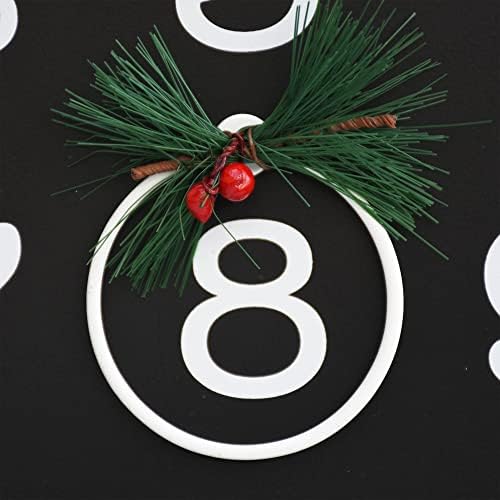 Коледен Знак за Обратно Отброяване в Парижкия Лофте, Календар за Обратно броене до Коледа, Окачен на Магнитен Знак, Декор