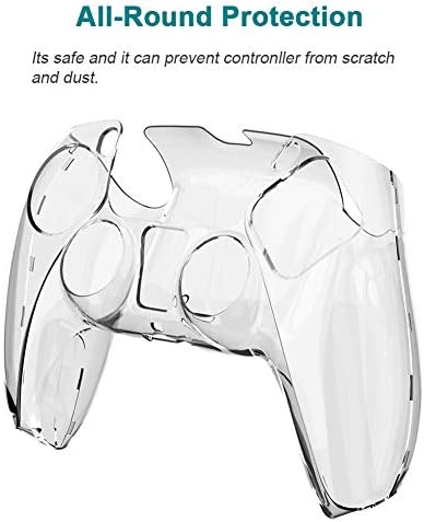 jojobnj PC Материал устойчив на надраскване Калъф, Съвместим с контролера PS5, напълно Защитава кожата покривка