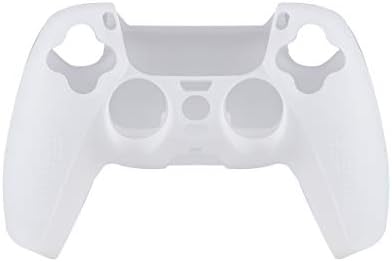 Калъф за PS5, Калъф за контролера PS5 DualSense от GTcoupe, Калъф за контролера Playstation5 за защита от хлъзгане (с бяла
