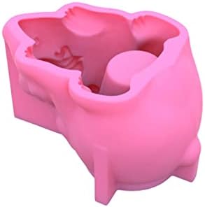Силиконова форма JUMM с Мультяшными животни - 3D Форма за сапун Направи си сам за Притежателя на дръжки в саксия за Сочни