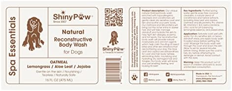 Шампоан с овесена каша за кучетата - Средство за измиване на тялото Lemongrass Spa Essentials - Шампоан за кучета без сълзи
