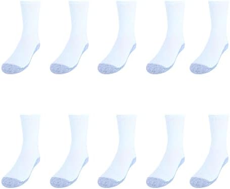 Чорапи за момчета Hanes Cool Comfort Double Tough Crew (10 чифта)