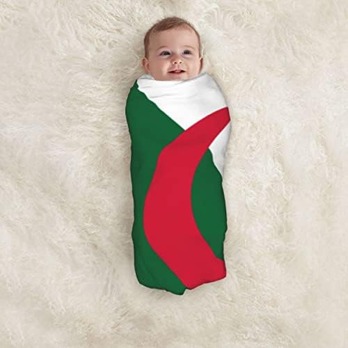 Флаг на Алжир Детско Одеало, Като Одеало за Бебета, Калъф за Свободни Новородени, Обвивка
