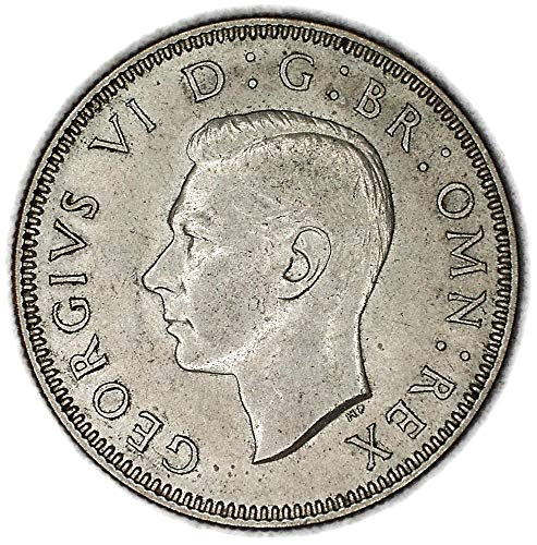 1938 ВЕЛИКОБРИТАНИЯ 1938 Великобритания Английски герб Джордж VI с индийското сребро шиллингом В Необращенном