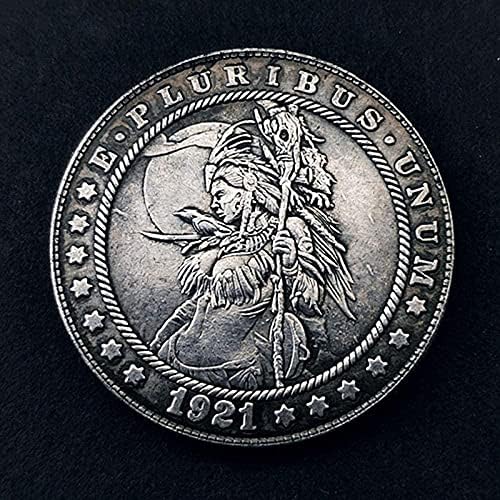 Предизвикателство Монета Скитник Възпоменателна Монета 1937 Лопати Сърцето Череп Безплатна Колекция от Монети на Сувенири,