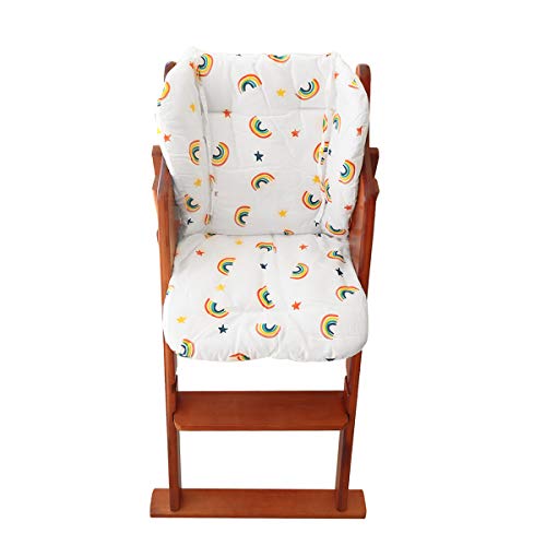 Възглавница за детско столче за хранене за хранене, Дебели Ленти за Дървеното столче за хранене за хранене, Мат-Подложка