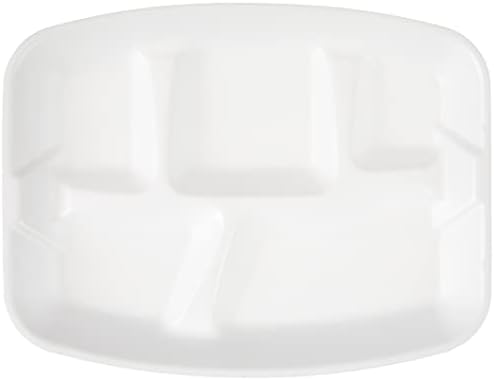 Просторен тава от пяна, който предпазва от ежедневното усвояване, бял, 9 x 11 инча, 40 броя (опаковка от 6 броя), само на