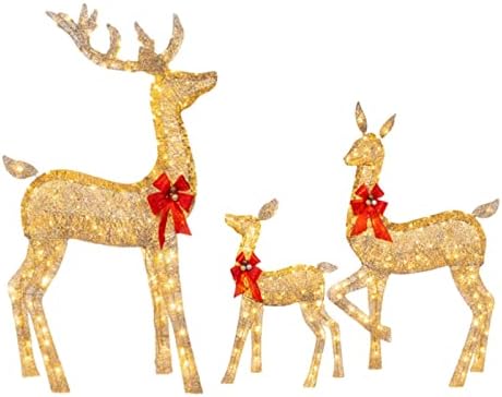 Febecool Коледна украса с Елени Семейството на Свети Елен -Коледна украса за улици, Зимно украса за предните дворове